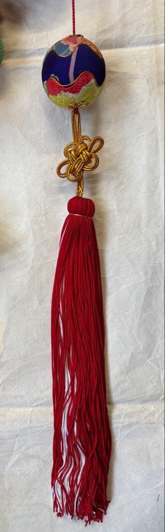 さげもん　雛飾り　お雛様　吊るし飾り　一点物　ハンドメイド　正絹　縮緬細工　鞠