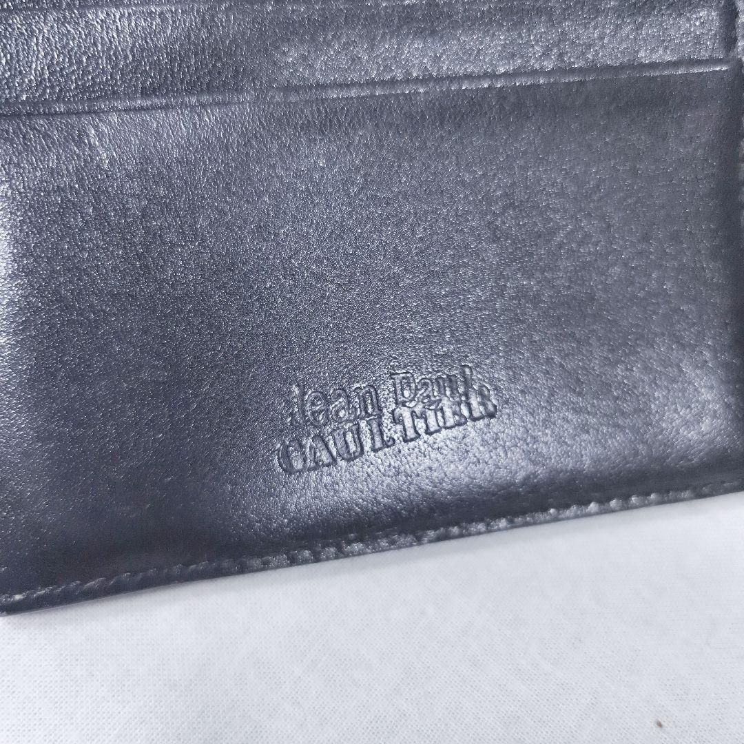 希少ヴィンテージ‼️　ジャンポールゴルチエ　ドラゴン金具　折り財布　黒