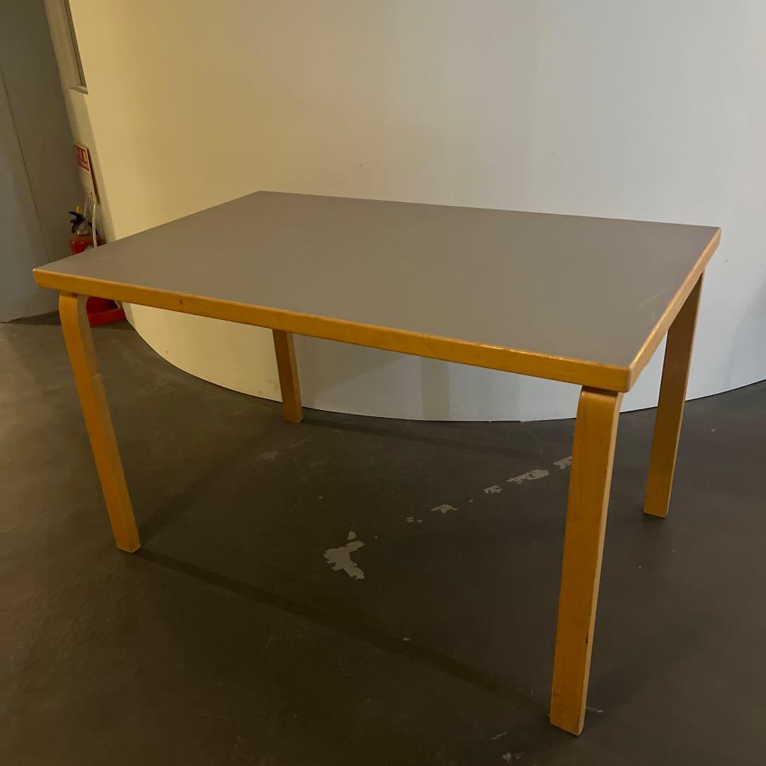 Artek table Alvar Aalto グレーリノリウム1200×750