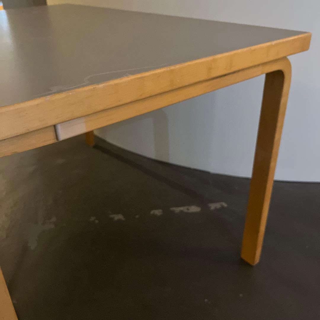 Artek table Alvar Aalto グレーリノリウム1200×750
