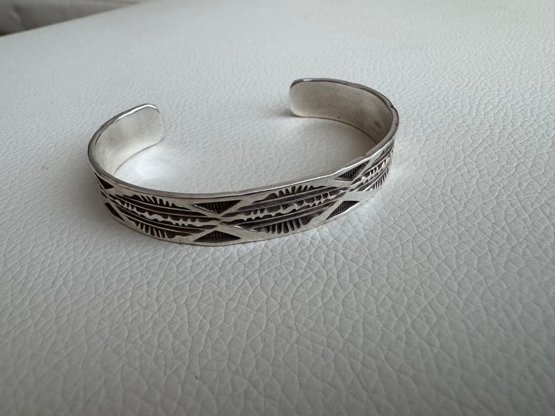 【HRM表記】シルバー バングル 2点セット