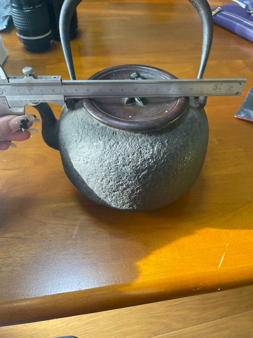 龍文堂　造鉄 ヴィンテージ 鋳鉄 鉄瓶 丸形 茶器