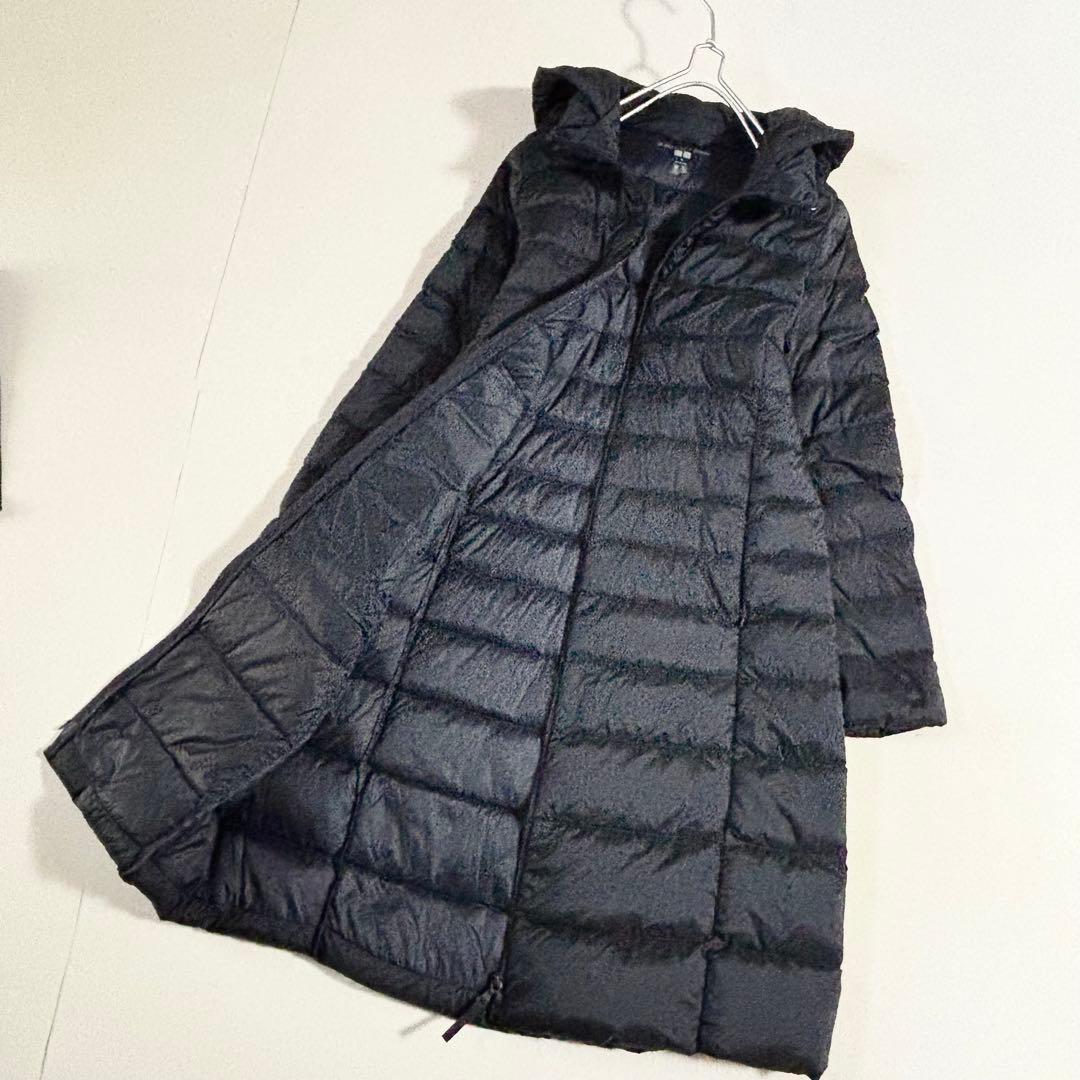 UNIQLO ユニクロ　濃紺・ネイビー系　ウルトラライト　ダウンコート　M