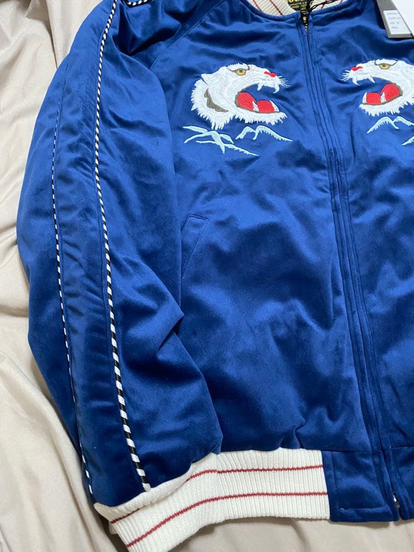 HOUSTON 未使用近い スカジャン 日本限定　虎 別珍 unisex