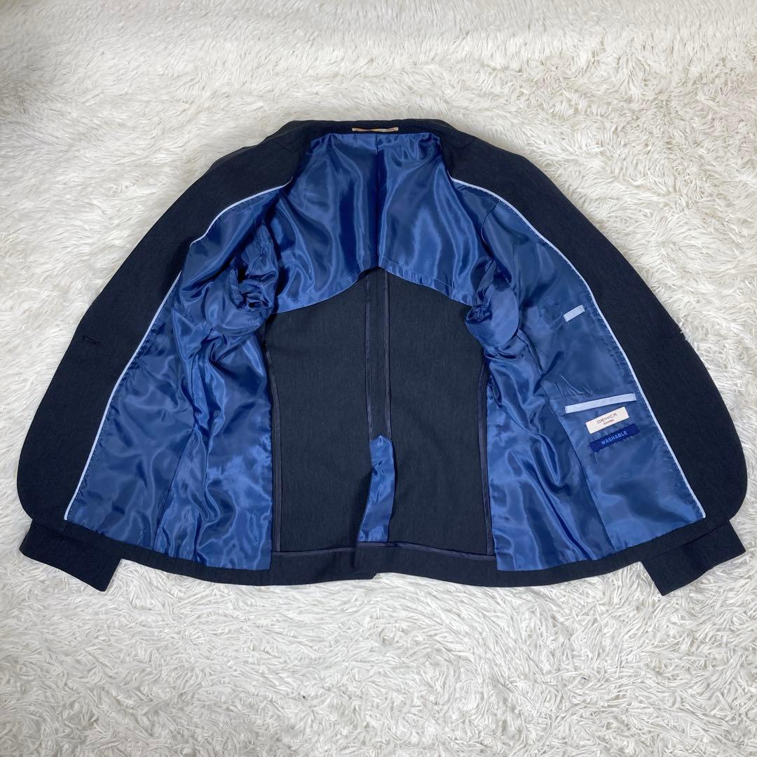 極美品　オリヒカ　セットアップスーツ　ウォッシャブル　ネイビー　XL/Lサイズ