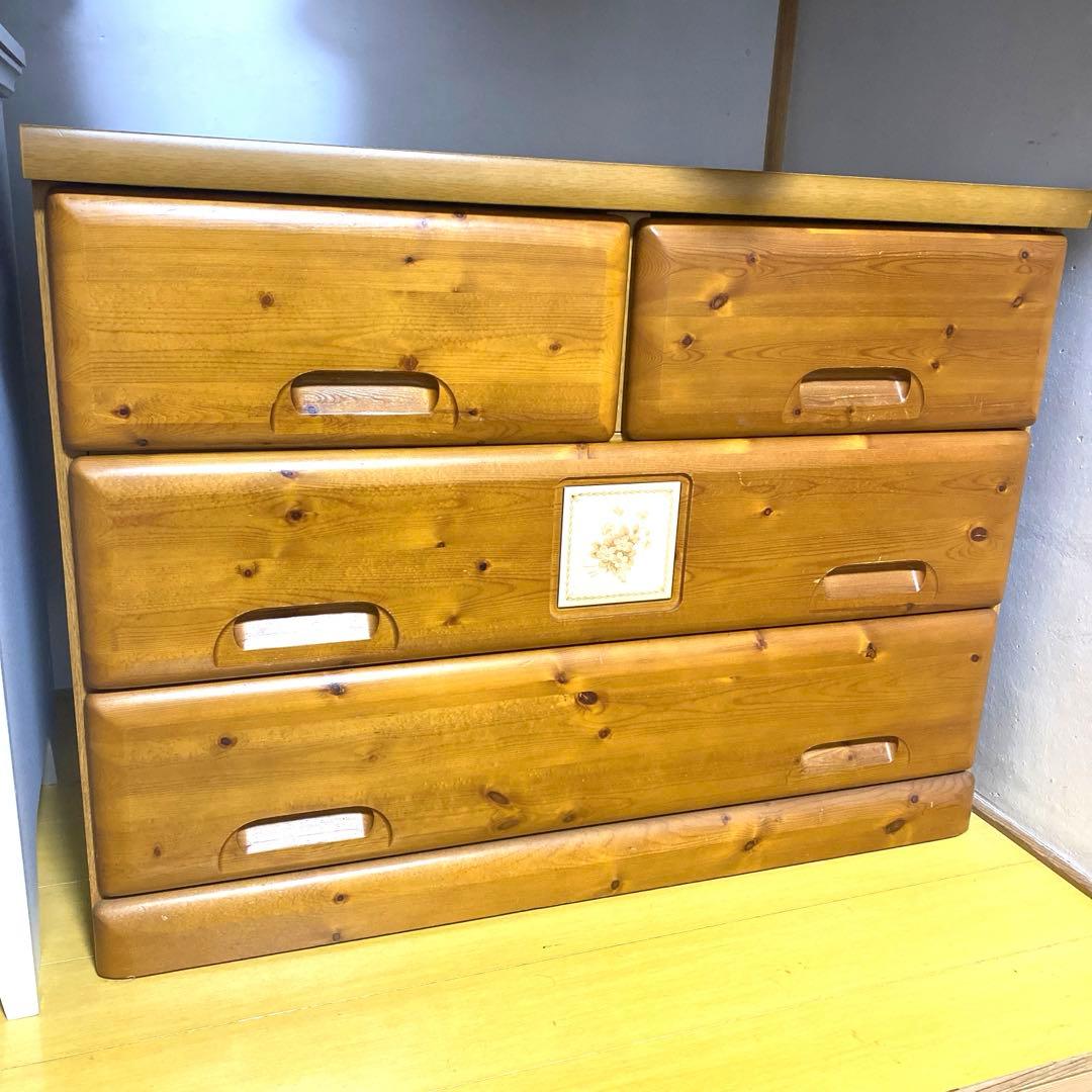 【一品限り】棚 木材 収納棚 クローゼット チェスト タンス ナチュラルブラウン