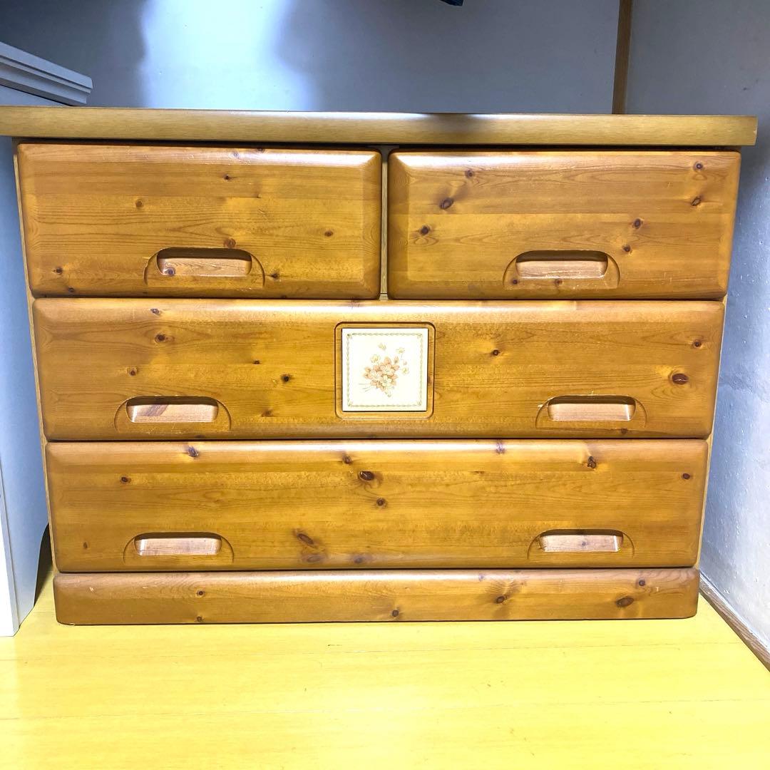 【一品限り】棚 木材 収納棚 クローゼット チェスト タンス ナチュラルブラウン