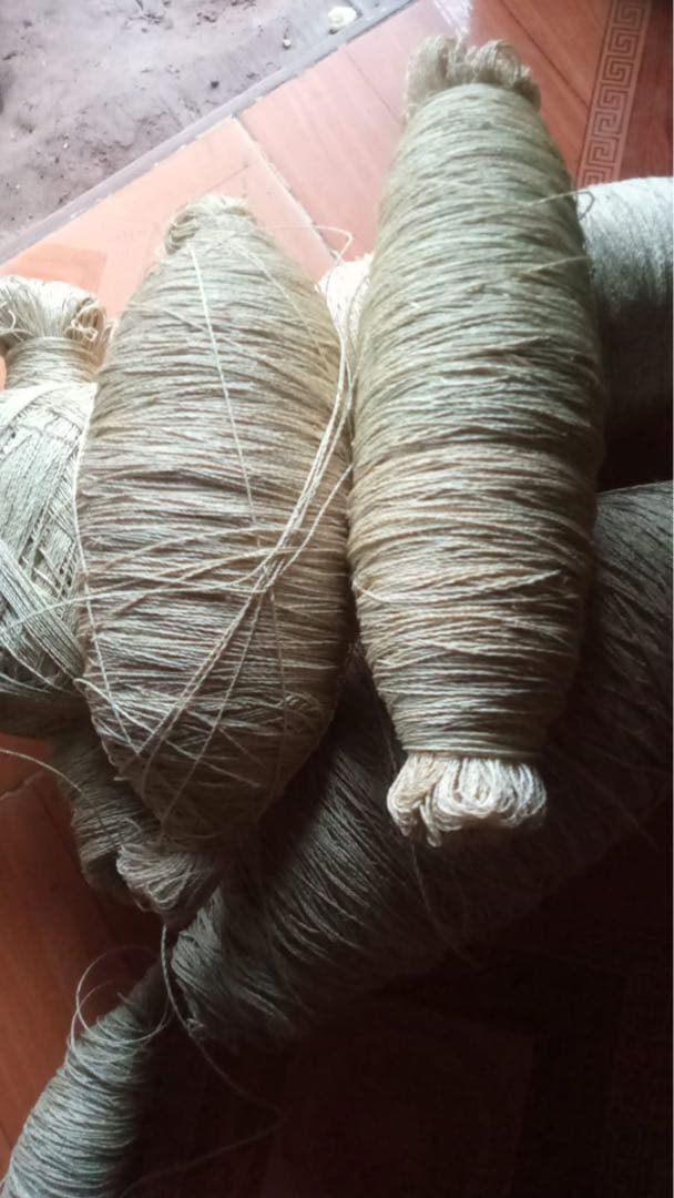 KUZU-65 葛糸*10kg　くず糸　撚り糸　手編み・手織り用糸　ラオス産