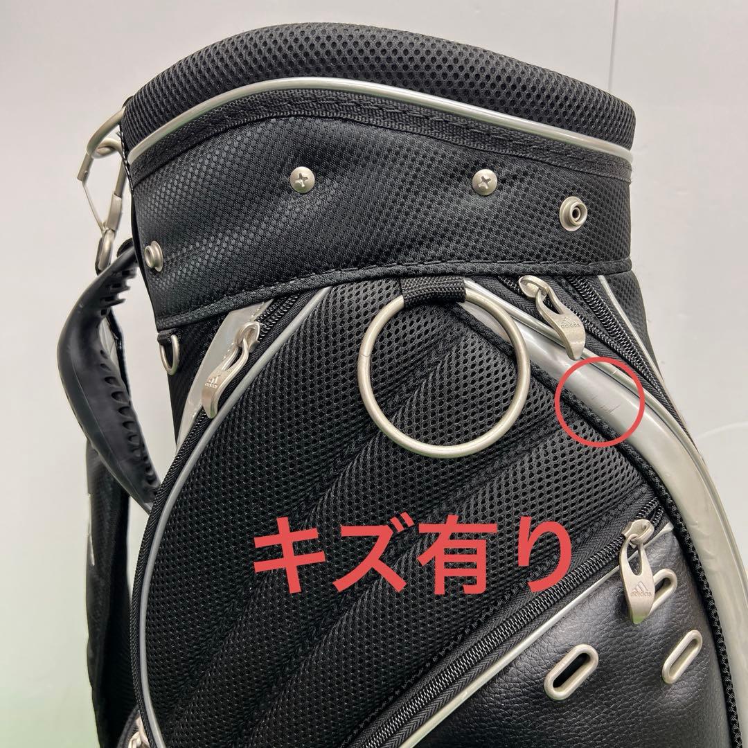 アディダス adidas ゴルフバッグ　8インチ　ブラック　メンズ　中古品