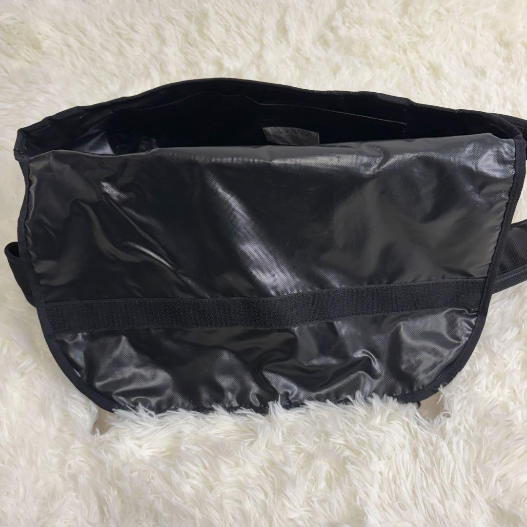 【美品】ロリンザ LORINZAメッセンジャーバッグ ショルダーバッグ 黒