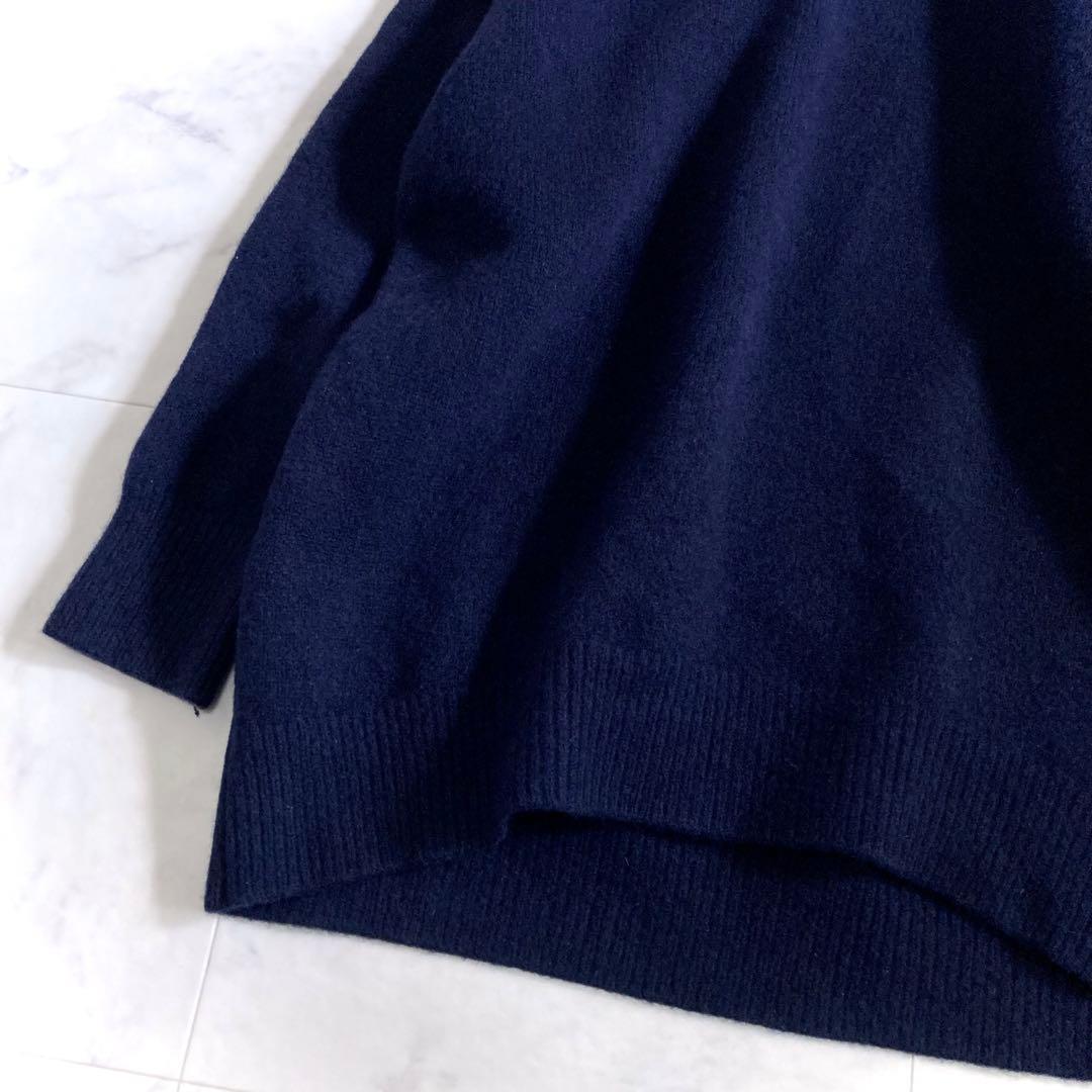 美品 エブール 21AW エキストラファインウール タートルネックニット