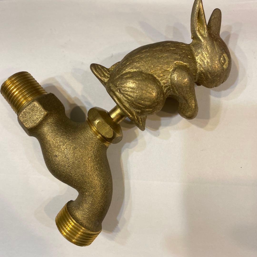 ウサギ型真鍮蛇口　アンティーク