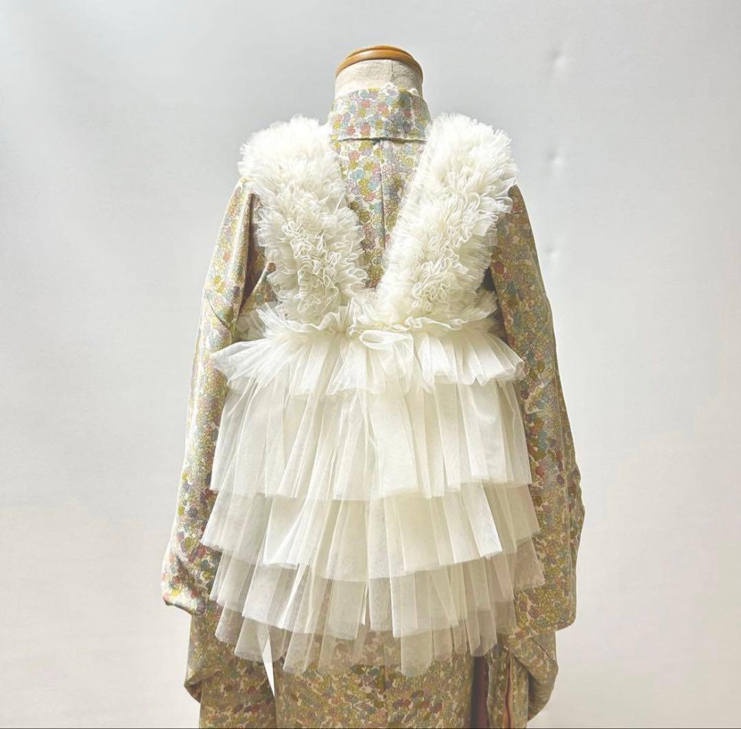 被布エプロンチュール被布　被布ドレス　七五三　被布　七五三