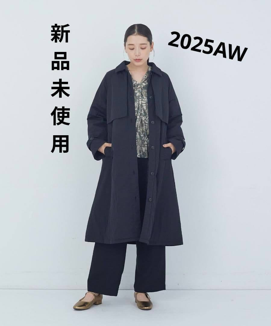 ADIEU TRISTESSE トレンチ風ナイロン中綿コート