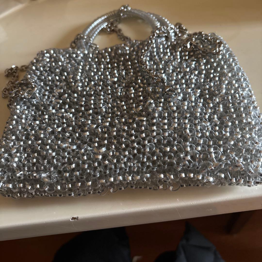 ANTEPRIMA シルバービーズポーチ