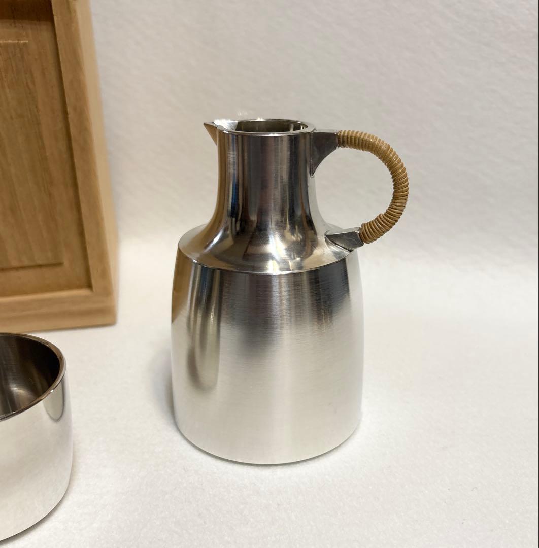 大阪錫器 錫製 酒器 玄武 日本酒 本錫 木箱 徳利 猪口