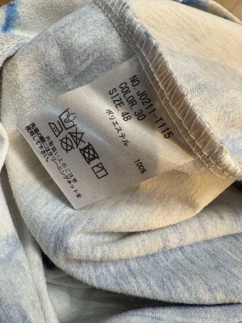 jump one ジャンプワン　タイダイプリントTシャツ サイズ48 ブルー