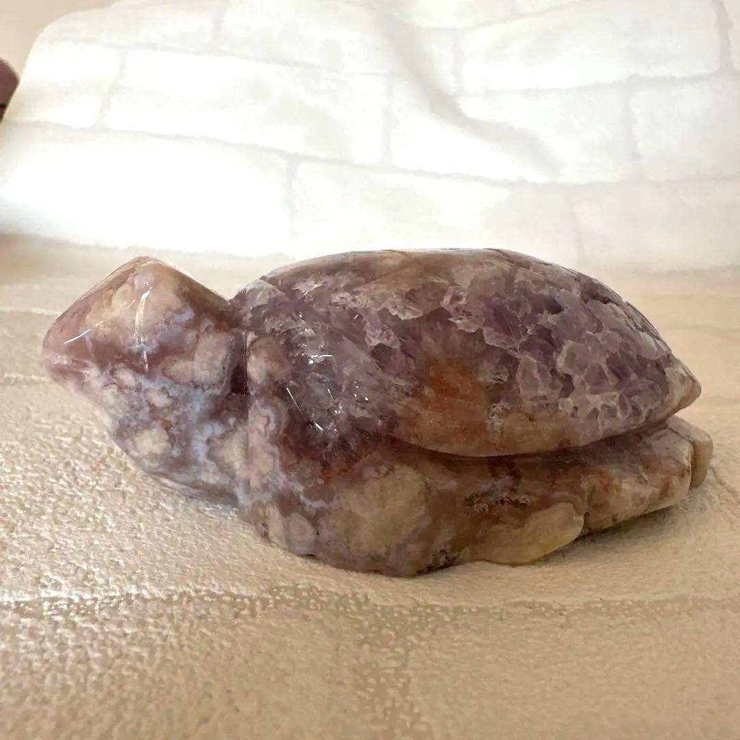 特価　アメジスト　ピンクアメジスト　フラワーアゲート タートル　虹　天然石