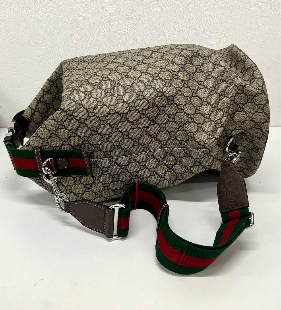 美品 Gucci GGロゴ 旅行 ショルダー ダッフル セーラーバッグ バッグ