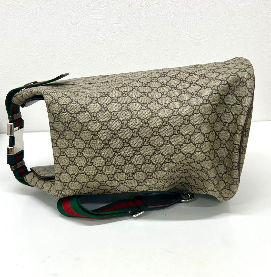 美品 Gucci GGロゴ 旅行 ショルダー ダッフル セーラーバッグ バッグ