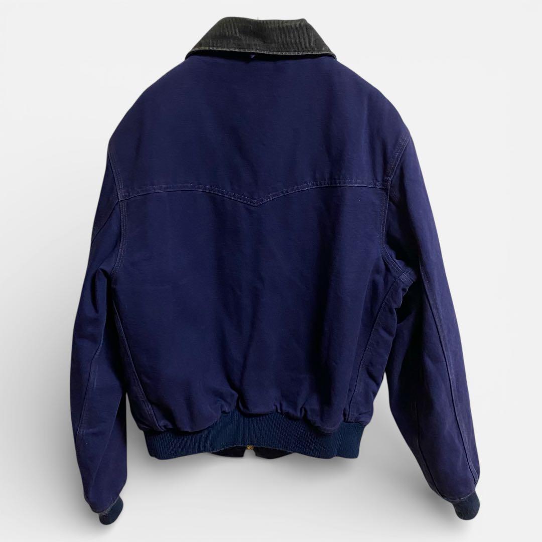 stussyネイビー　カーハート　USA製 サンタフェジャケット　ダック生地