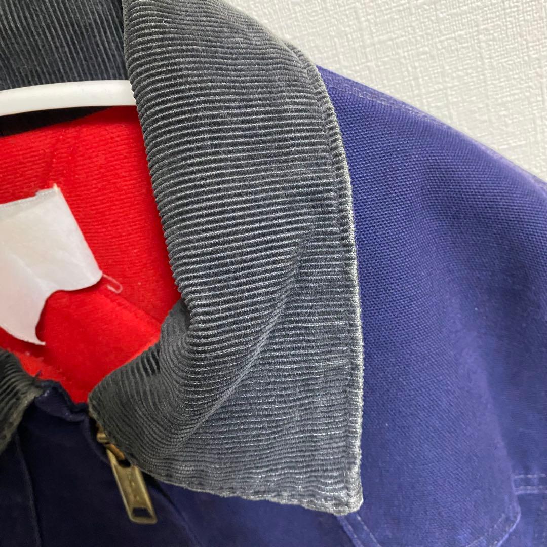 stussyネイビー　カーハート　USA製 サンタフェジャケット　ダック生地