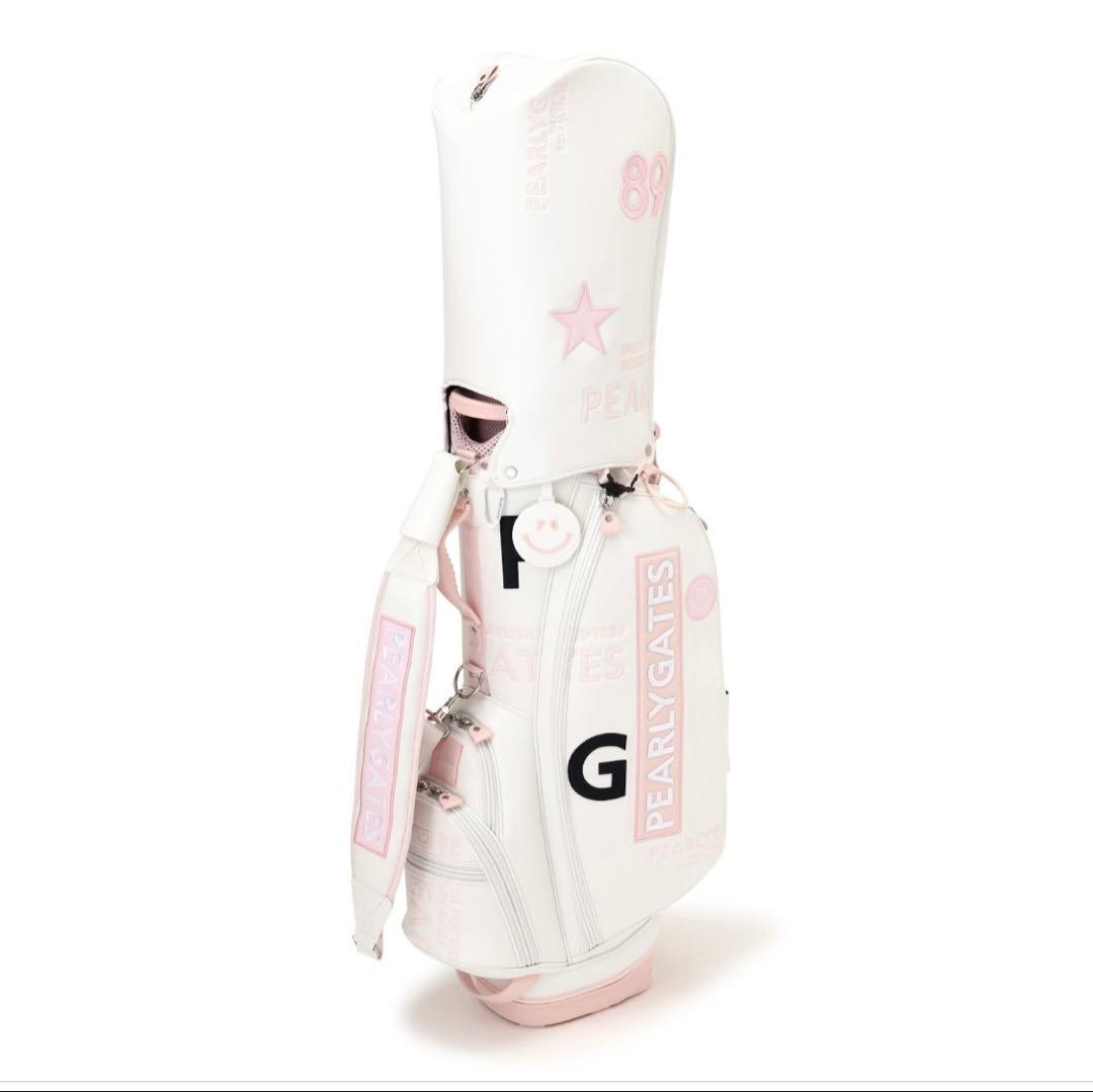 PEARLY GATES キャディバッグ ホワイト・ピンク