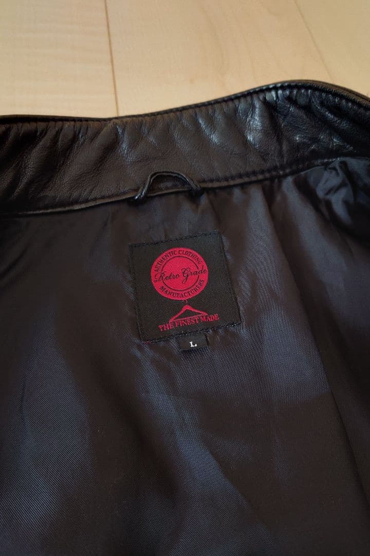 上野商会 本革 シングルライダース Lサイズ 山羊革