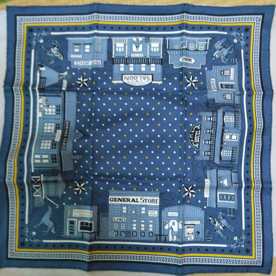 T*i様 HERMES☆ネイビー スカーフ☆ガウロッシュ