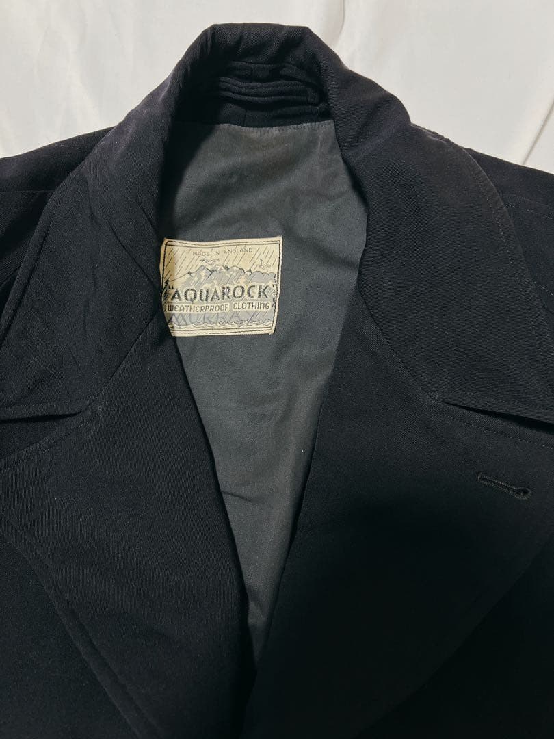 L*e様 40s 50s AQUAROCK レインコート ネイビー XL相当　イ