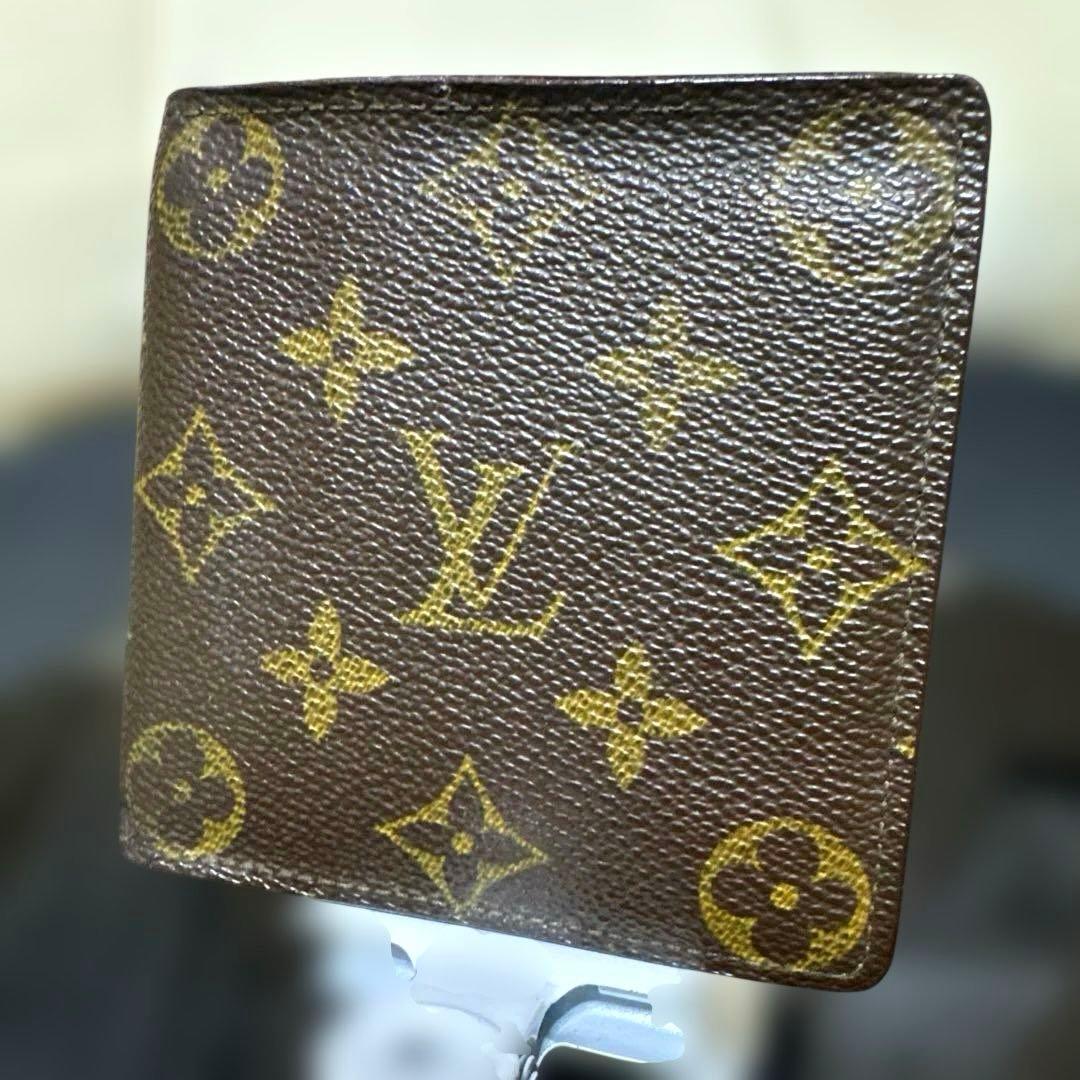 ③☆良品☆モノグラム♪マルコ☆2つ折り財布★ポケットあり