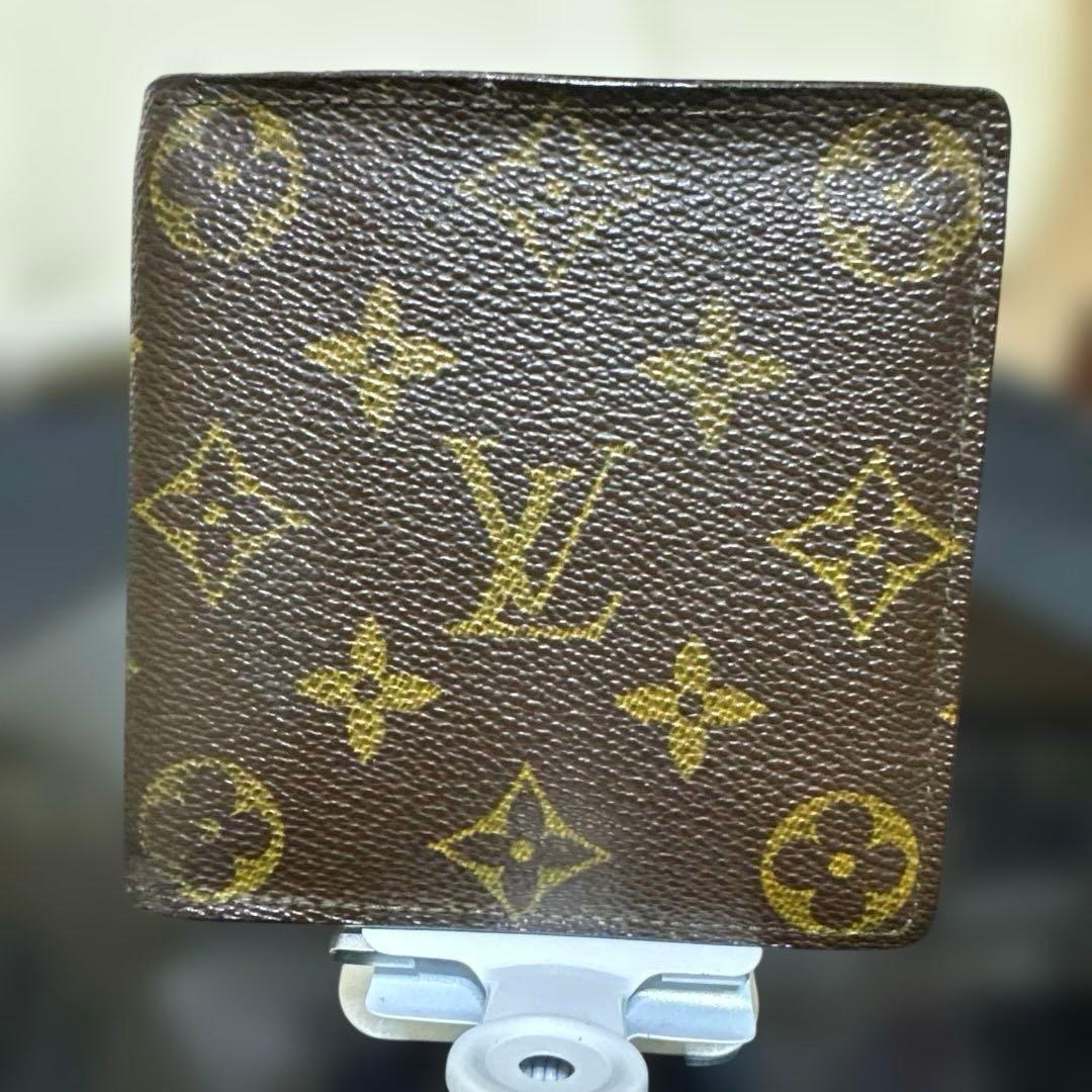 ③☆良品☆モノグラム♪マルコ☆2つ折り財布★ポケットあり