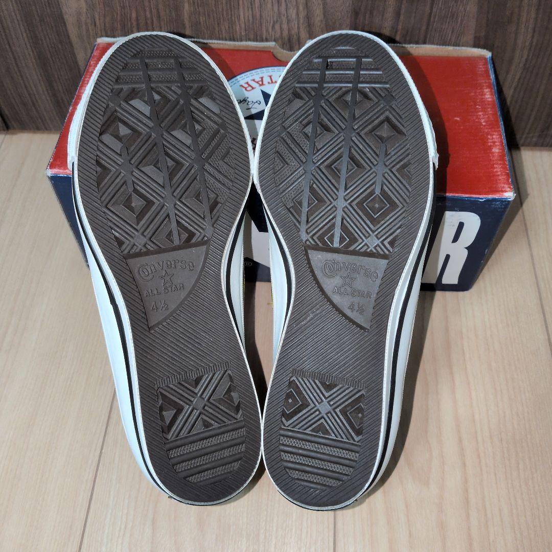 【US4.5】ワンスター　 マスタード×黒　 レザー one star　黄色