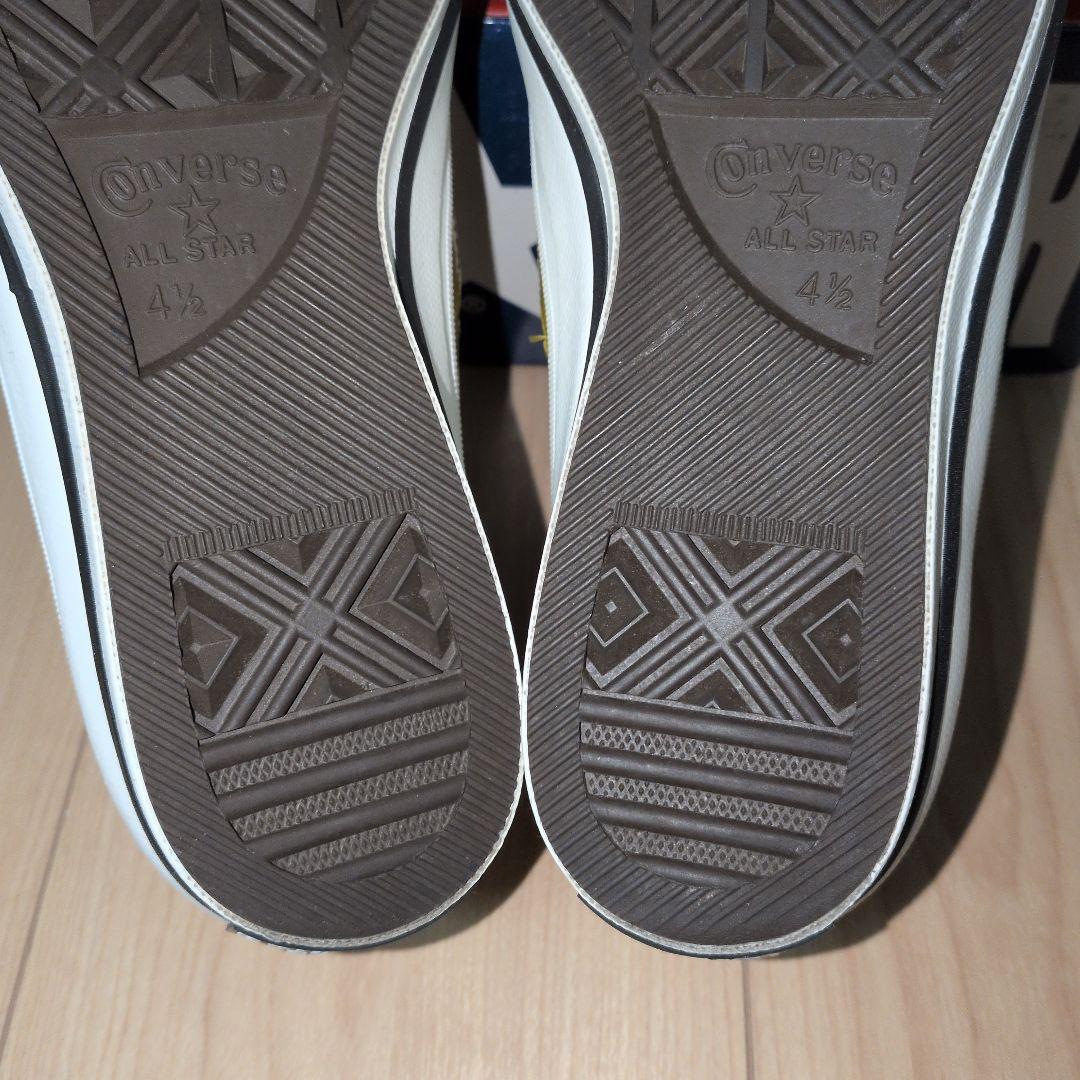 【US4.5】ワンスター　 マスタード×黒　 レザー one star　黄色