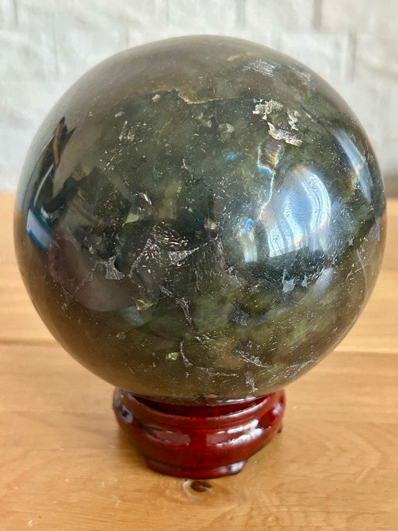 ラブラドライト 大玉 99.4mm スフィア 天然石 原石