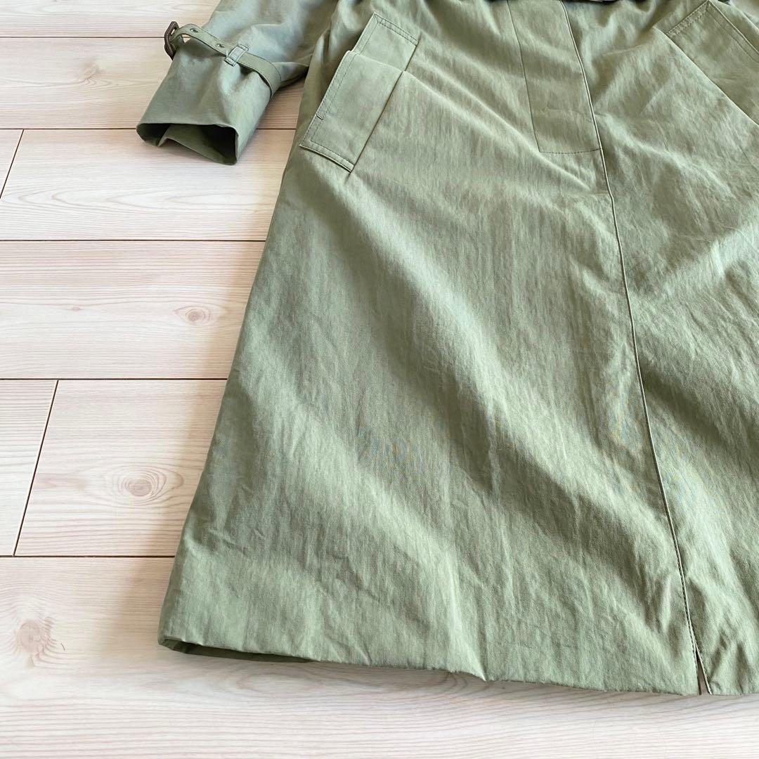 定価132000円 アクアスキュータム コットンナイロン ビッグシルエットコート