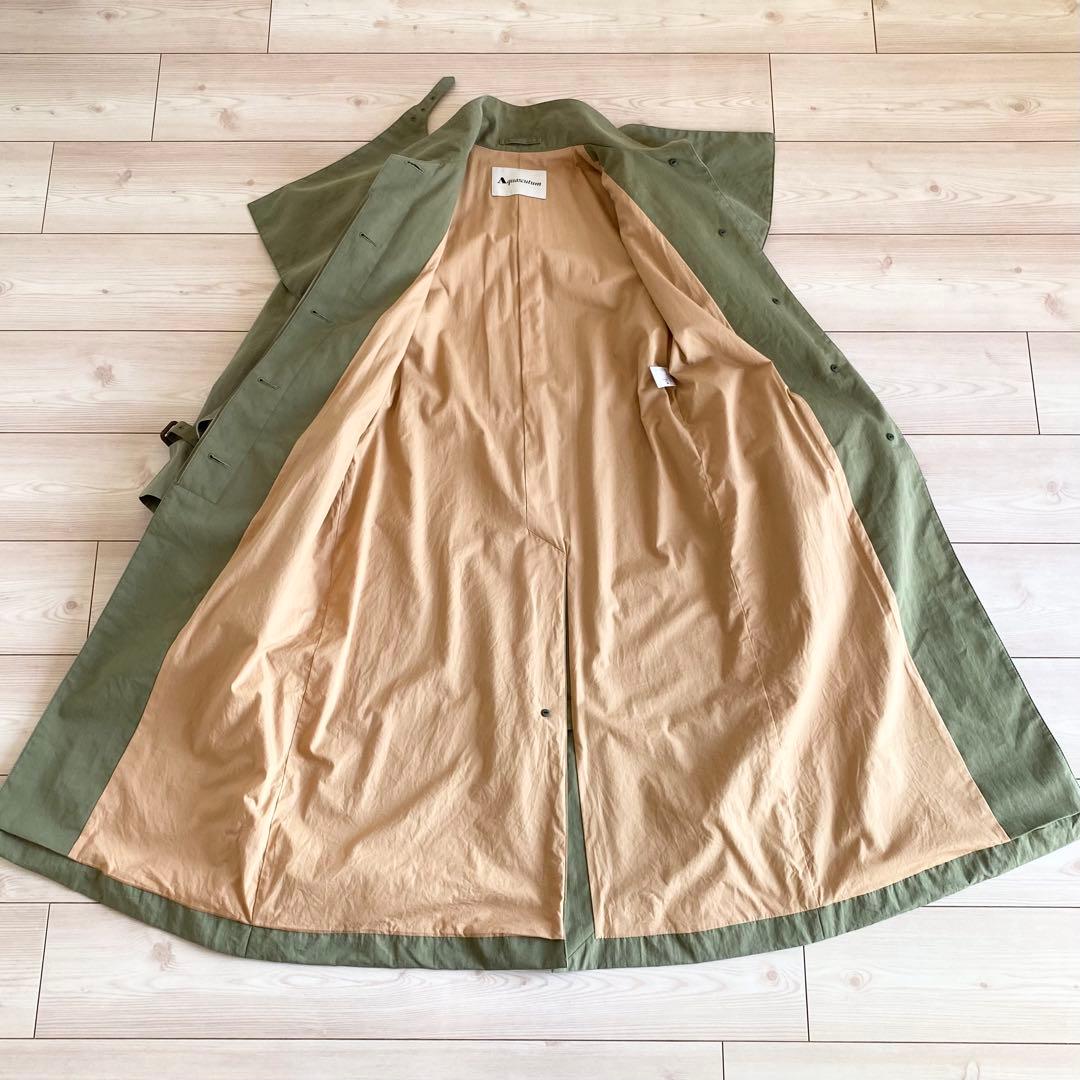 定価132000円 アクアスキュータム コットンナイロン ビッグシルエットコート