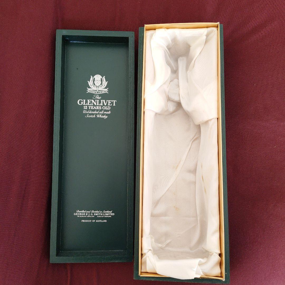【未開栓】ザ・グレンリベット 12年 旧タイプ 木箱 パンフ付 古酒