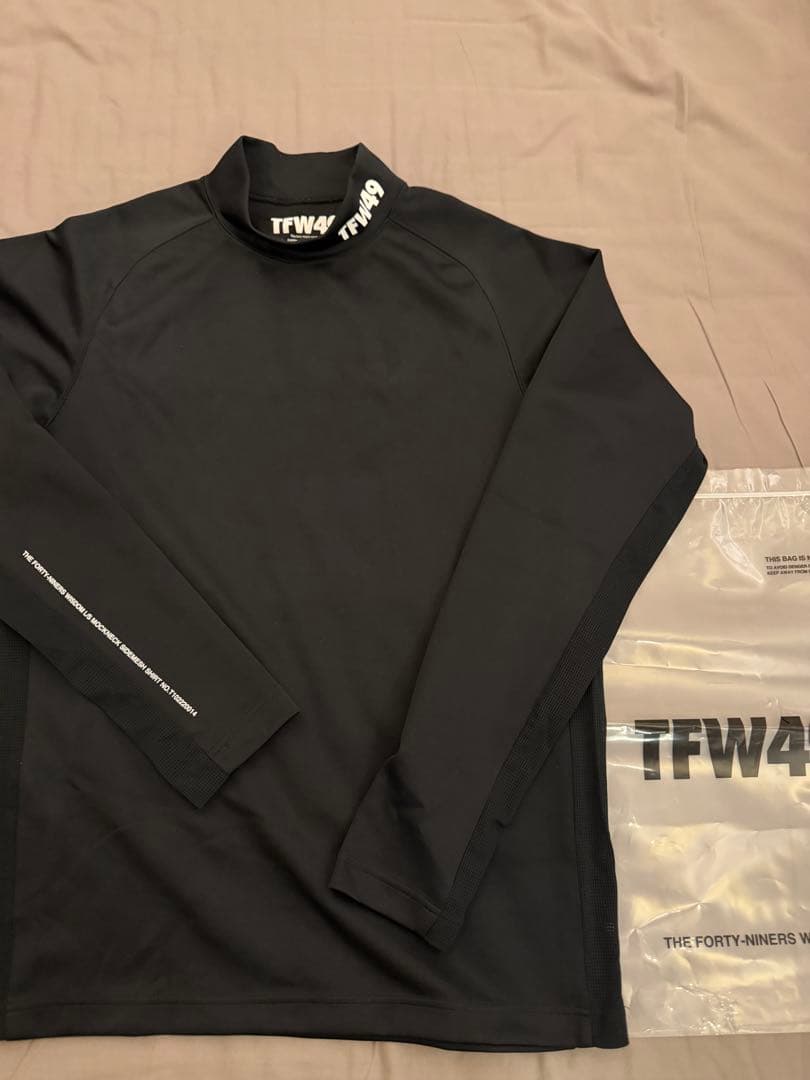 メンズウェア TFW49 LS MOCKNECK L BLACK