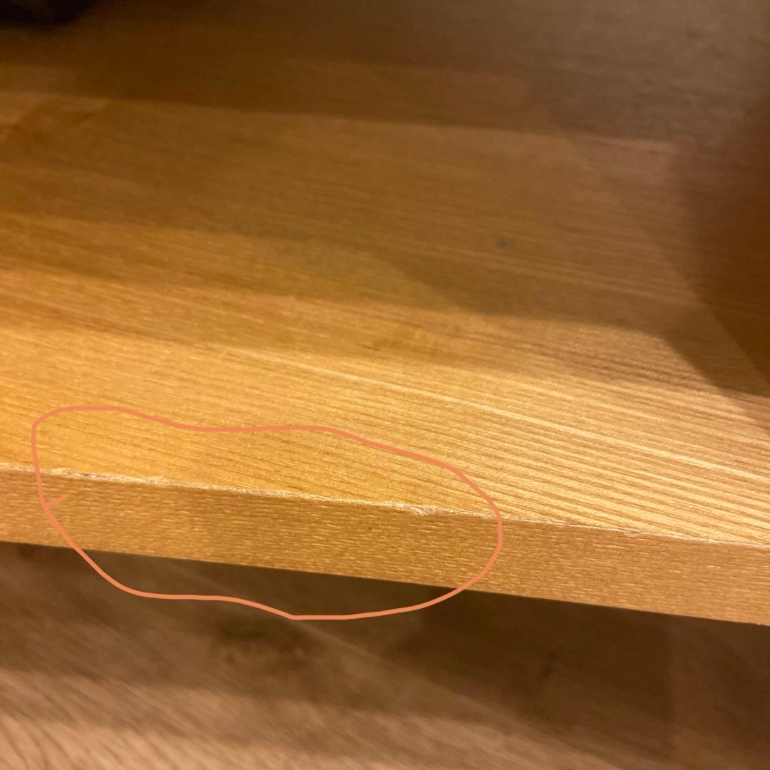 ベルメゾン　天然木の変形コーナーテレビボード テレビ台