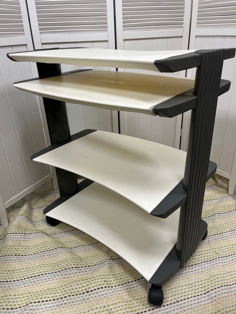 送料込！イタリア　Plastium ART Logico パソコンデスク 棚PC