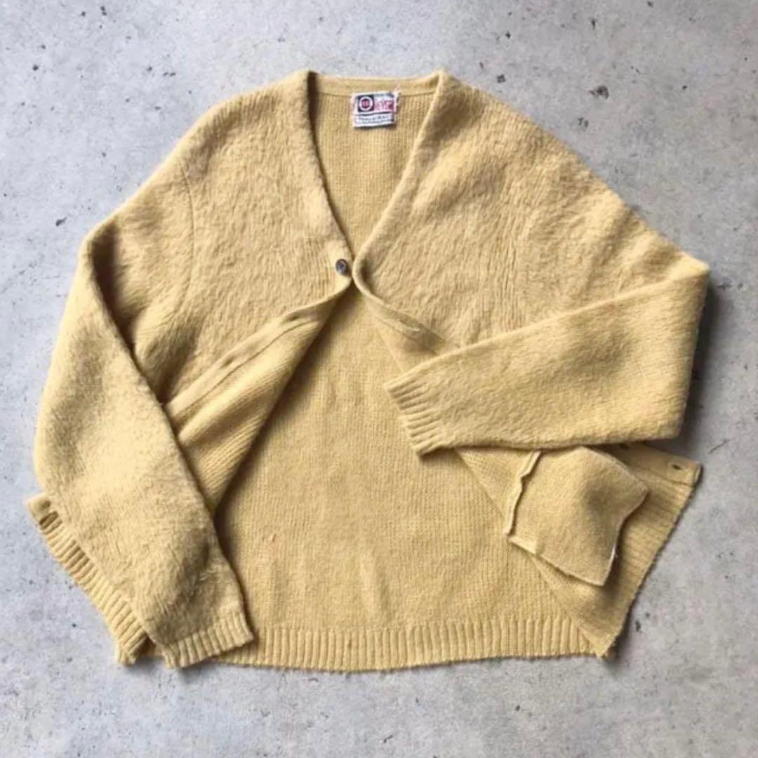あ*こ様 60s ビンテージ REVERE モヘアカーディガン ポケ付き M
