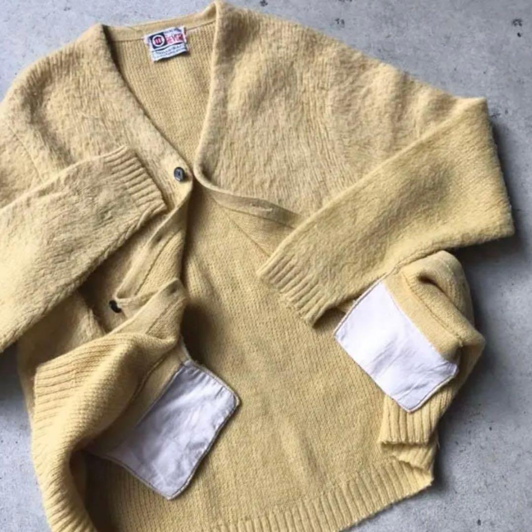 あ*こ様 60s ビンテージ REVERE モヘアカーディガン ポケ付き M