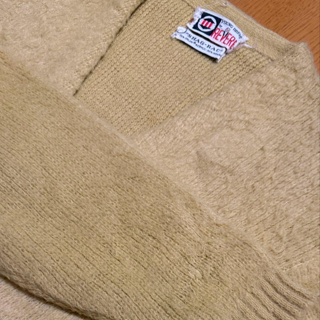 あ*こ様 60s ビンテージ REVERE モヘアカーディガン ポケ付き M