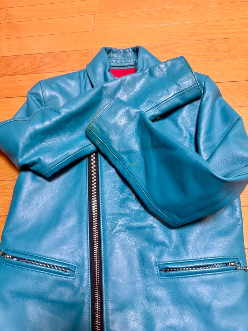 S*t様 ルイスレザー サイクロン ターコイズ 34TF ホースハイド