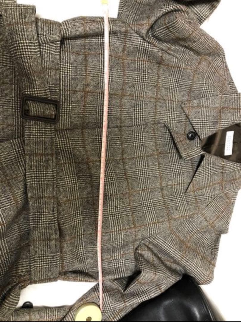 【saki】バーニーズニューヨーク　ステンカラーコート　グレンチェック