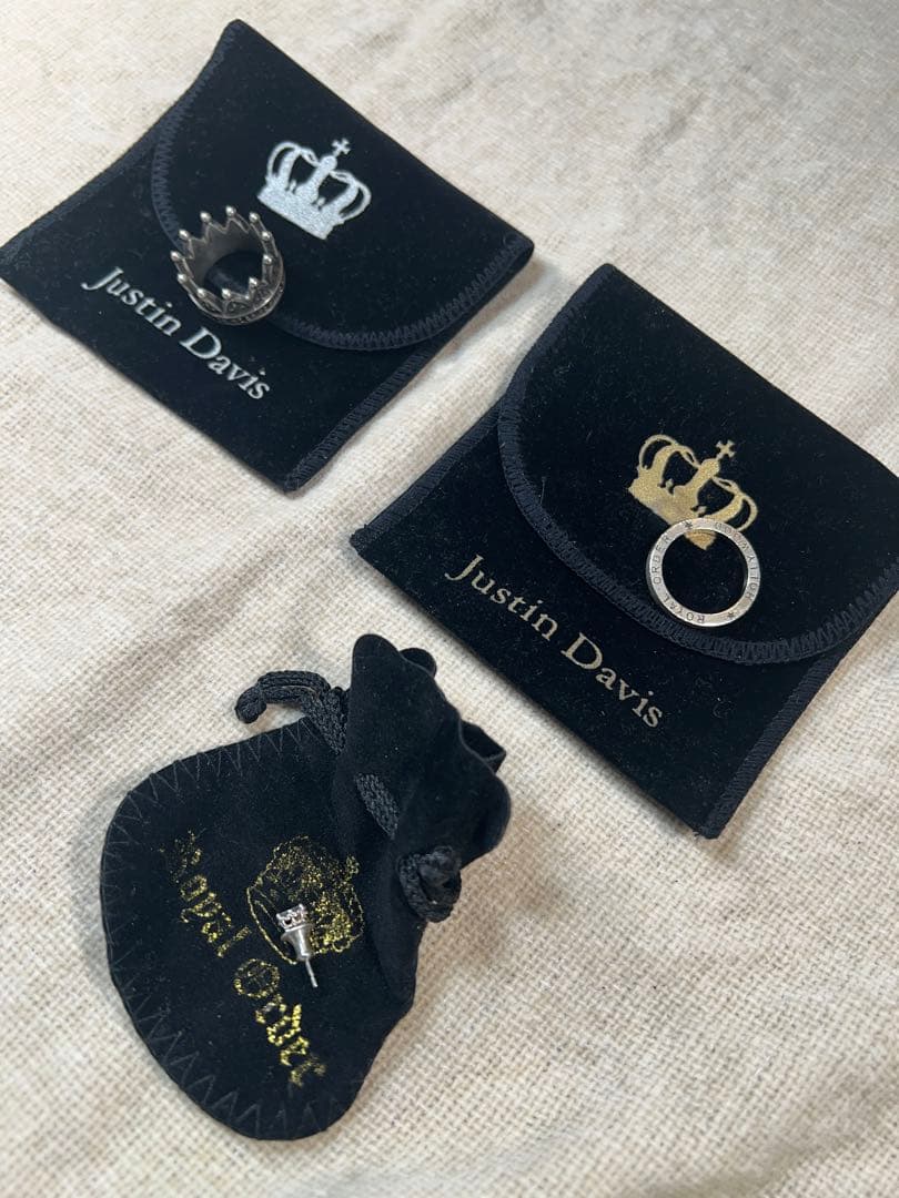 Justin Davis リング　ピアス　 order セット
