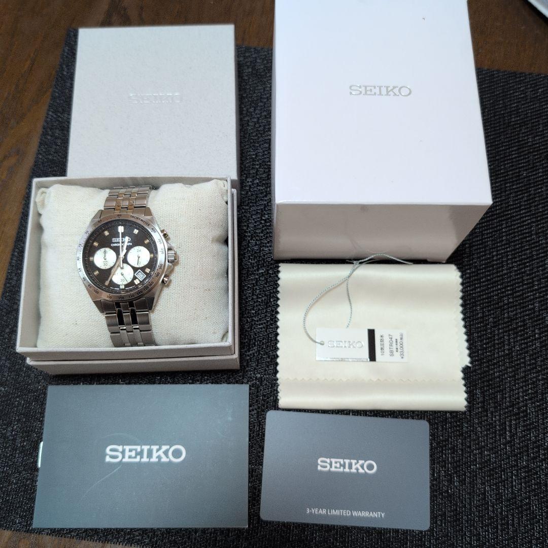 [新品]SEIKO セレクション　クロノグラフ腕時計　SBTRO47