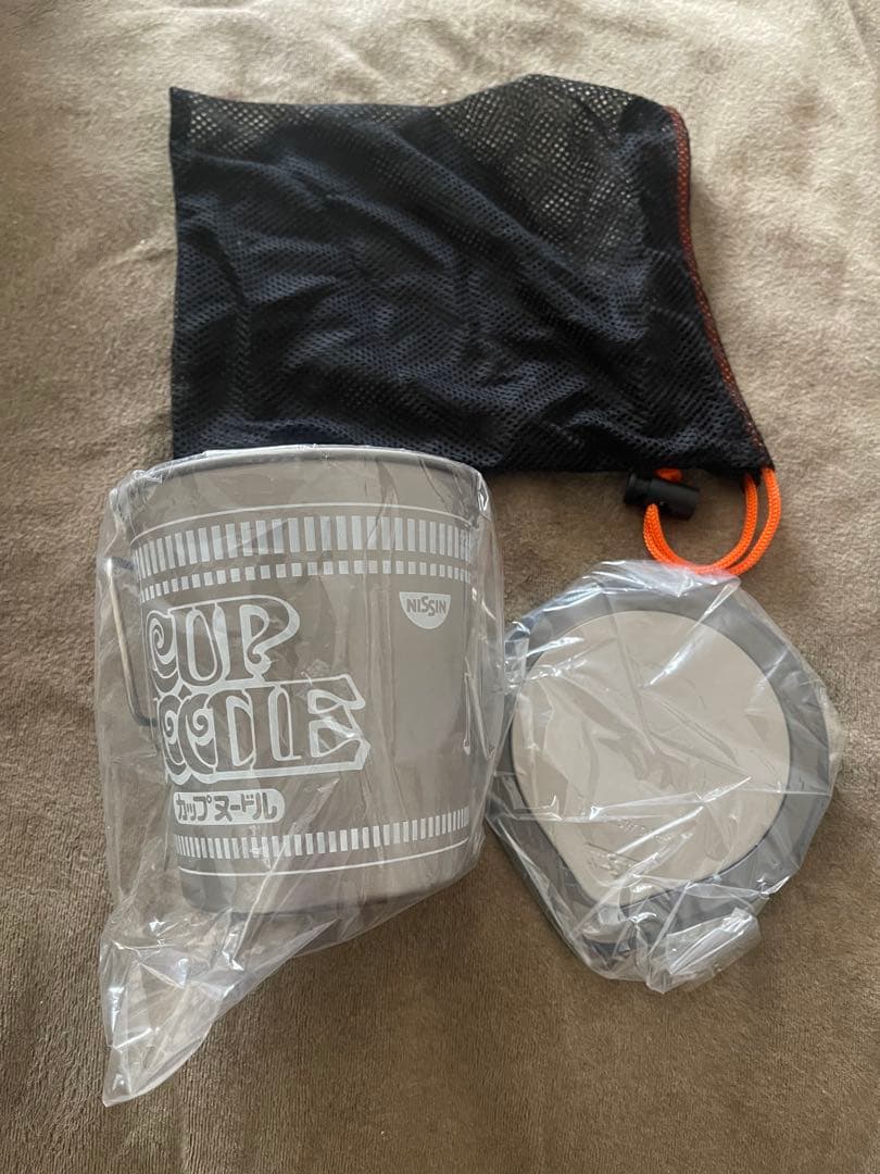 【新品・未使用】スノーピーク　カップヌードル型チタンクッカー　SCS-070NI