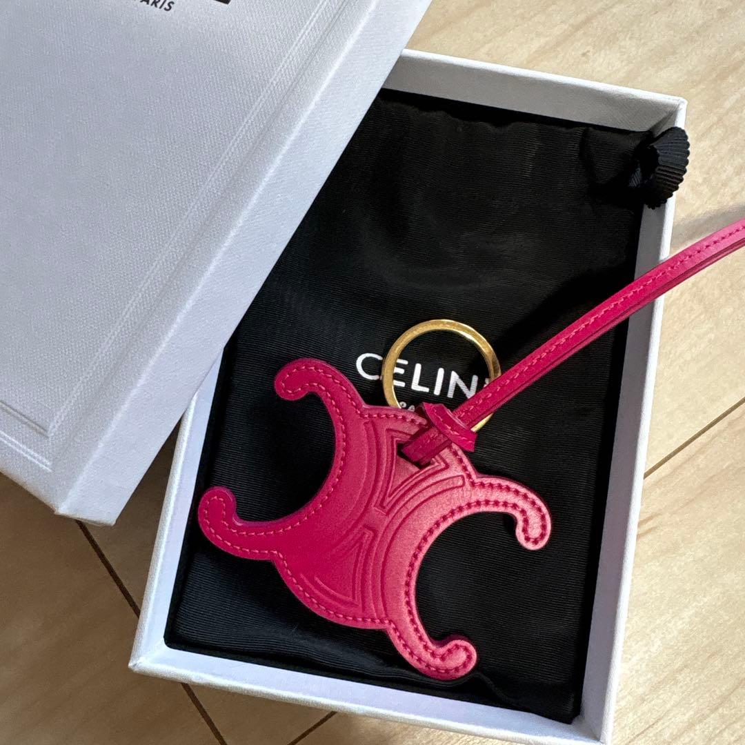 【美品】CELINE バッグチャーム トリオンフ